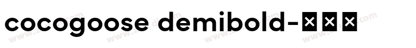cocogoose demibold字体转换
